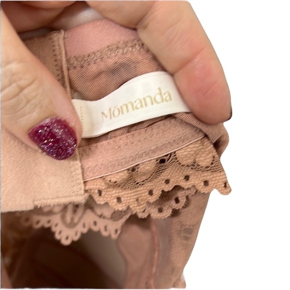 Momanda Coffee Cream Nursing Lace Bra Women Size 36F - Picture 4 of 5